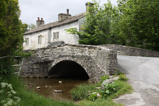 17th century Monks' bridge in Malham