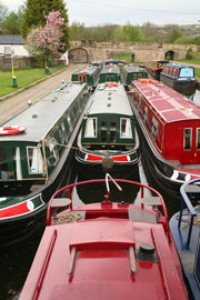 Skipton canal boats