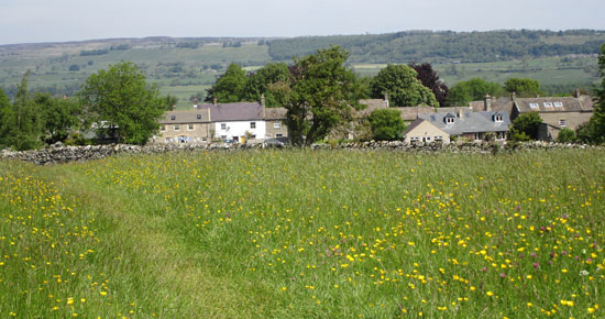 Wensleydale scenery in west witton